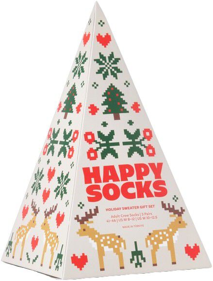 3-Pack Holiday Sweater Socks Gift Set