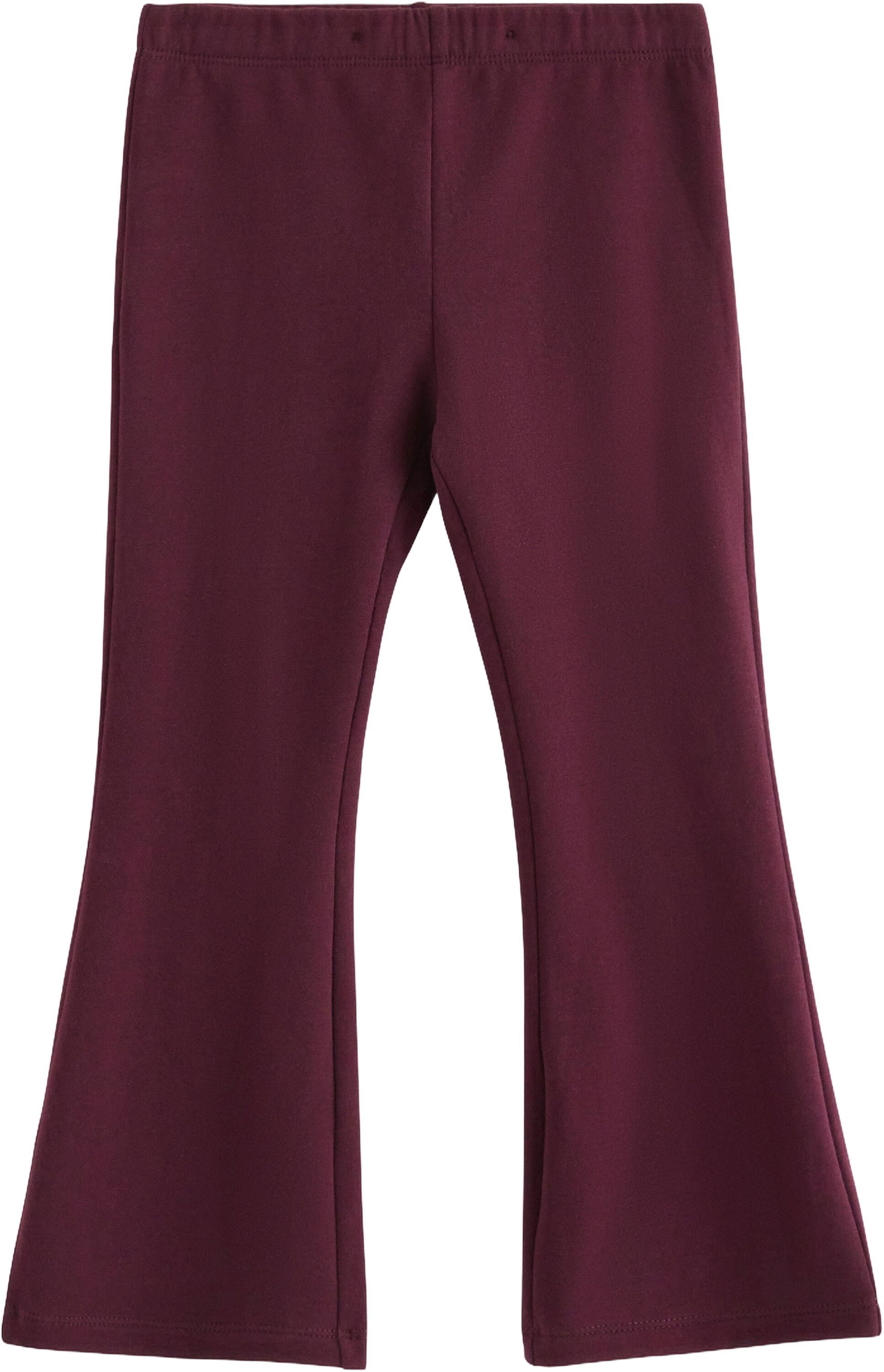 Flared leggings in soft cotton jers