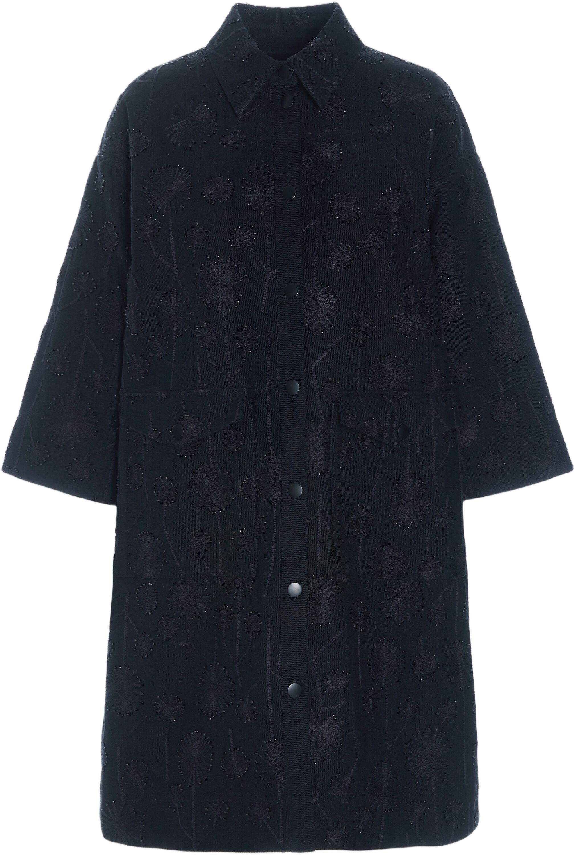 Dark daisy frakkekjole