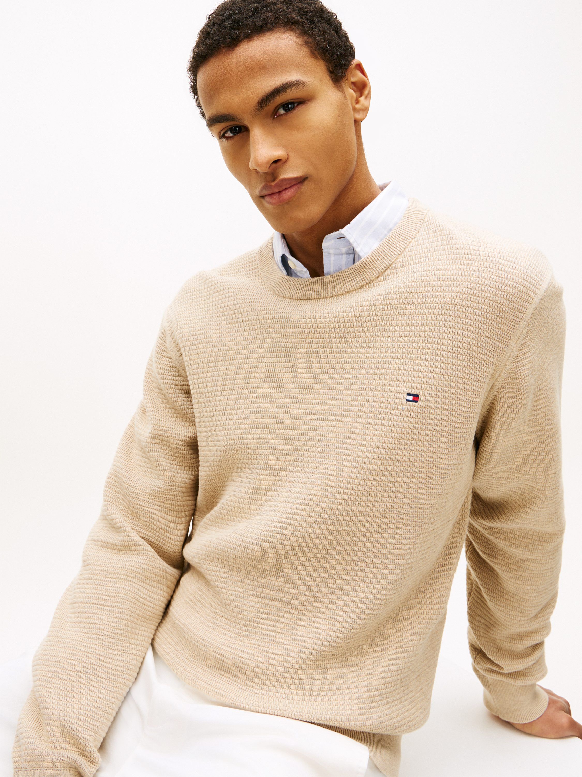 SEASONAL STRUCTURE CREW NECK