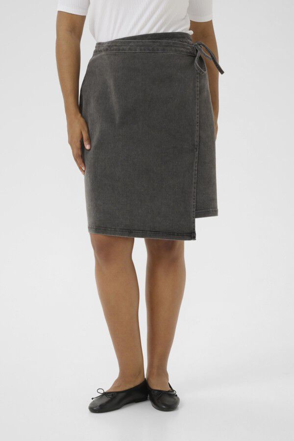 KCsina Wrap Denim Skirt