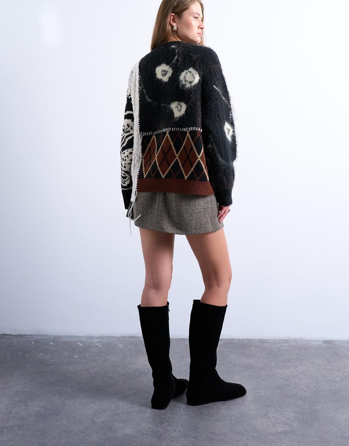 Tssasha Patchwork Pullover