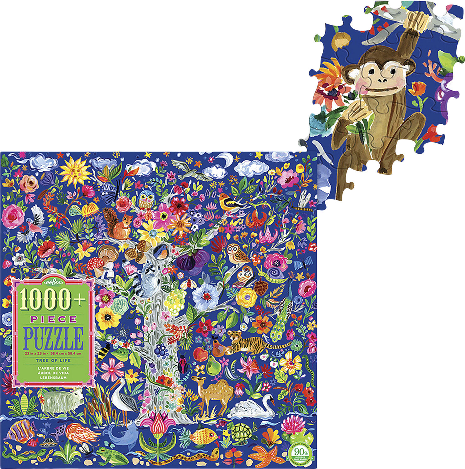 eeBoo - Puslespil 1000 brk - Livets tr&aelig;