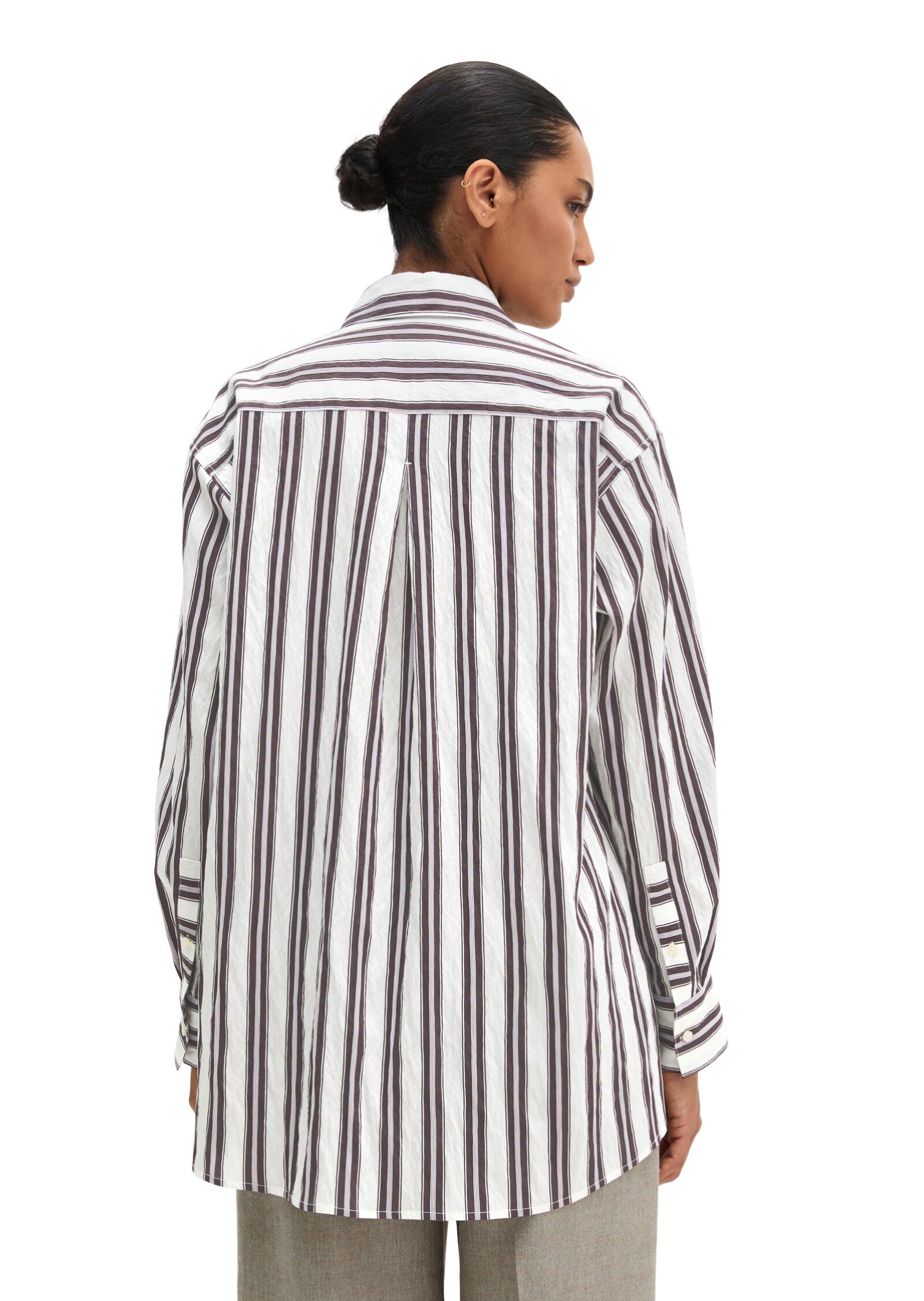 Woven Blouses, LSL, Y/D Stripes