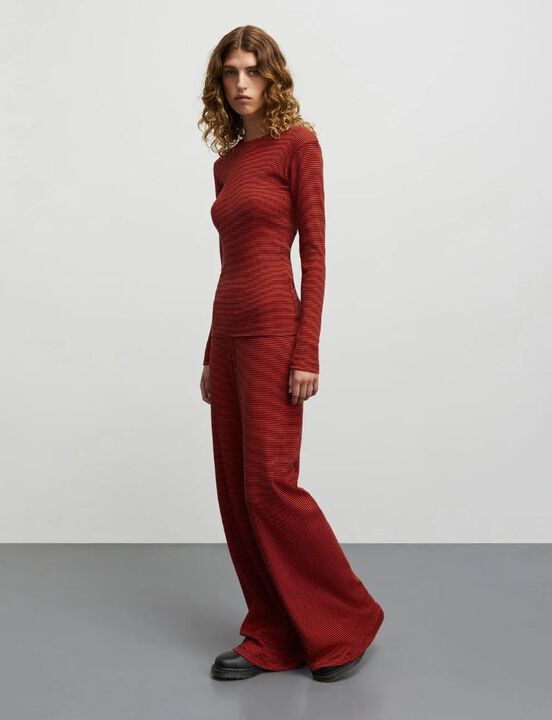 2x2 Cotton Stripe Tuba Tee LS