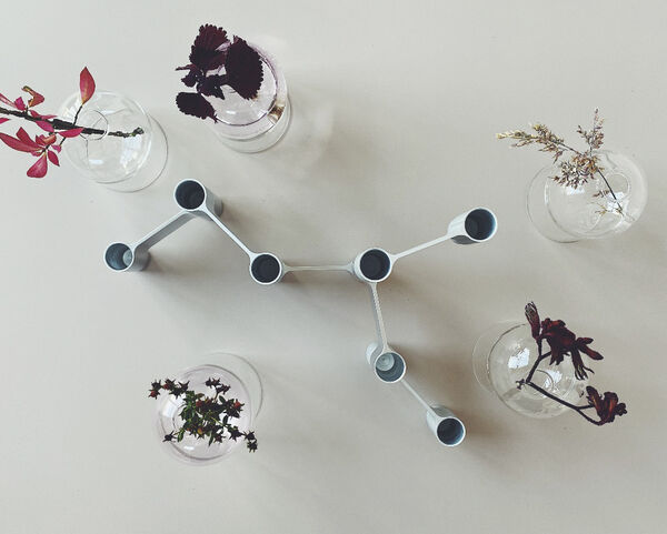 LINK, CANDLE HOLDER, POLISHED ALUMINIUM, 11060P