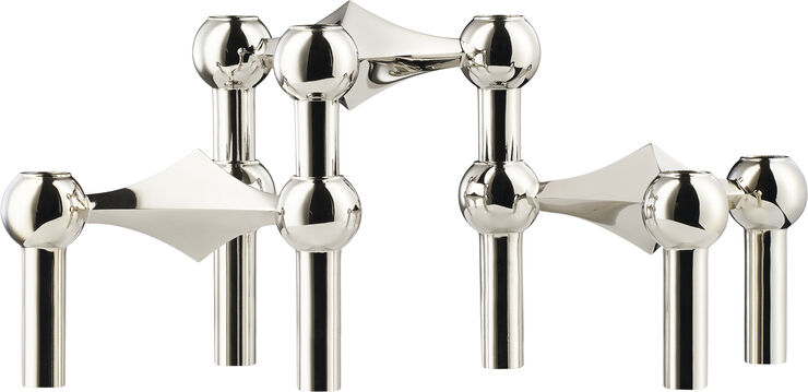 STOFF Nagel® 3-pak lysestage krom