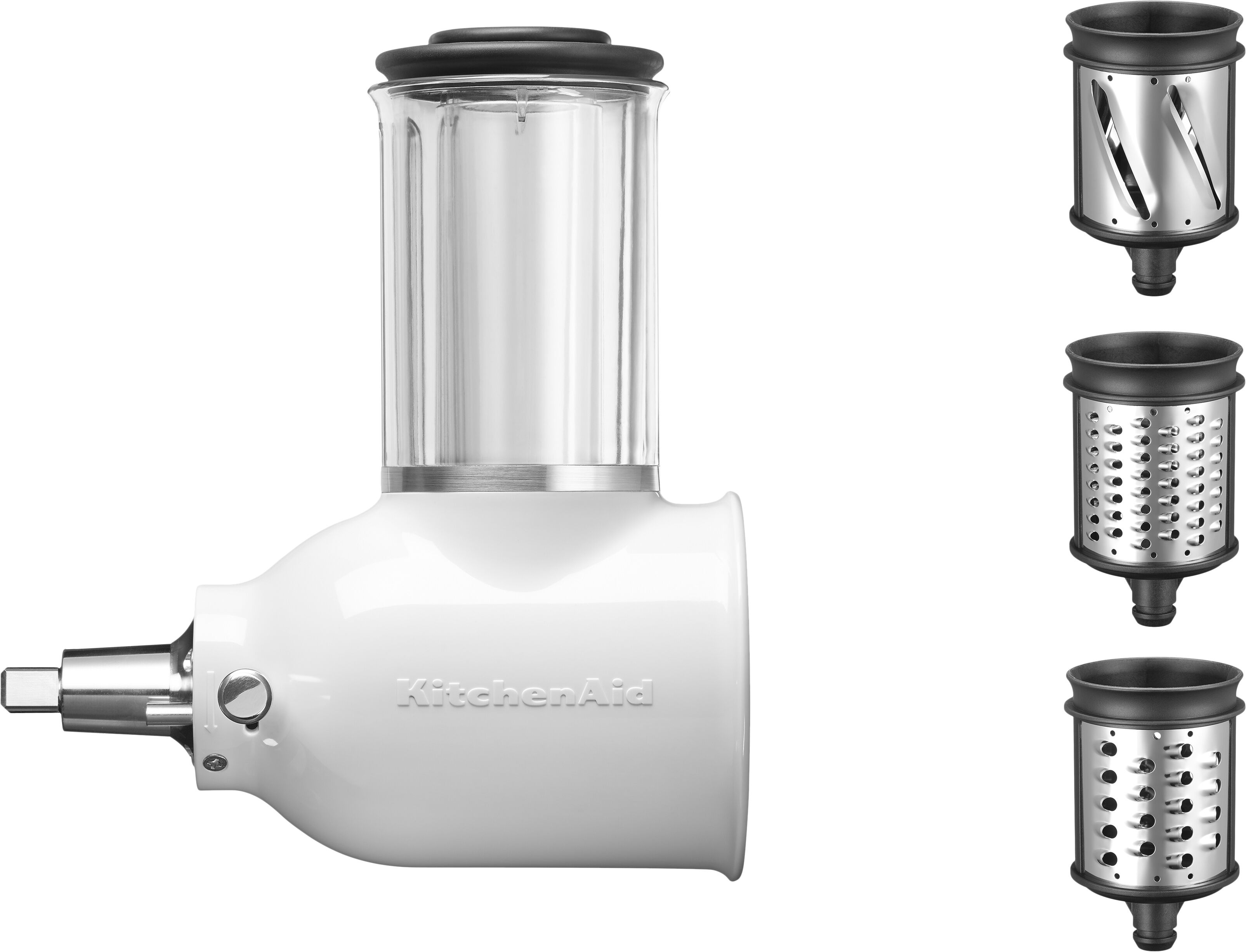 Gr&oslash;nnsakssnitter til kj&oslash;kkenmaskin hvit/klar