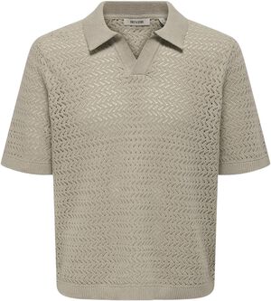 ONSNYLE LIFE REG 5 SS SPLIT POLO KN