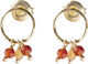 Genuine Carnelian Citrine Earrings GP