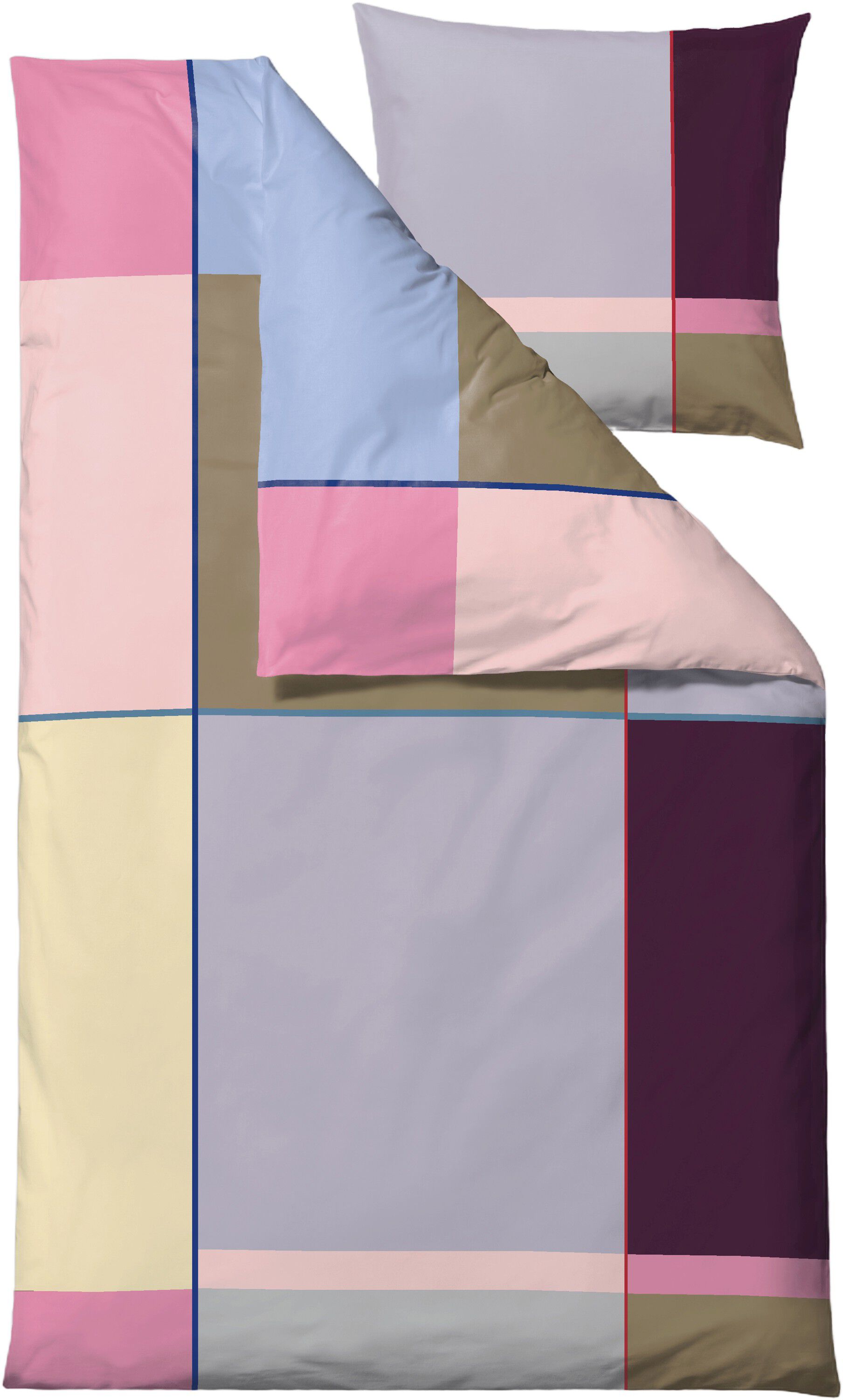 Sengesett 140x200 Colour Block Lavender