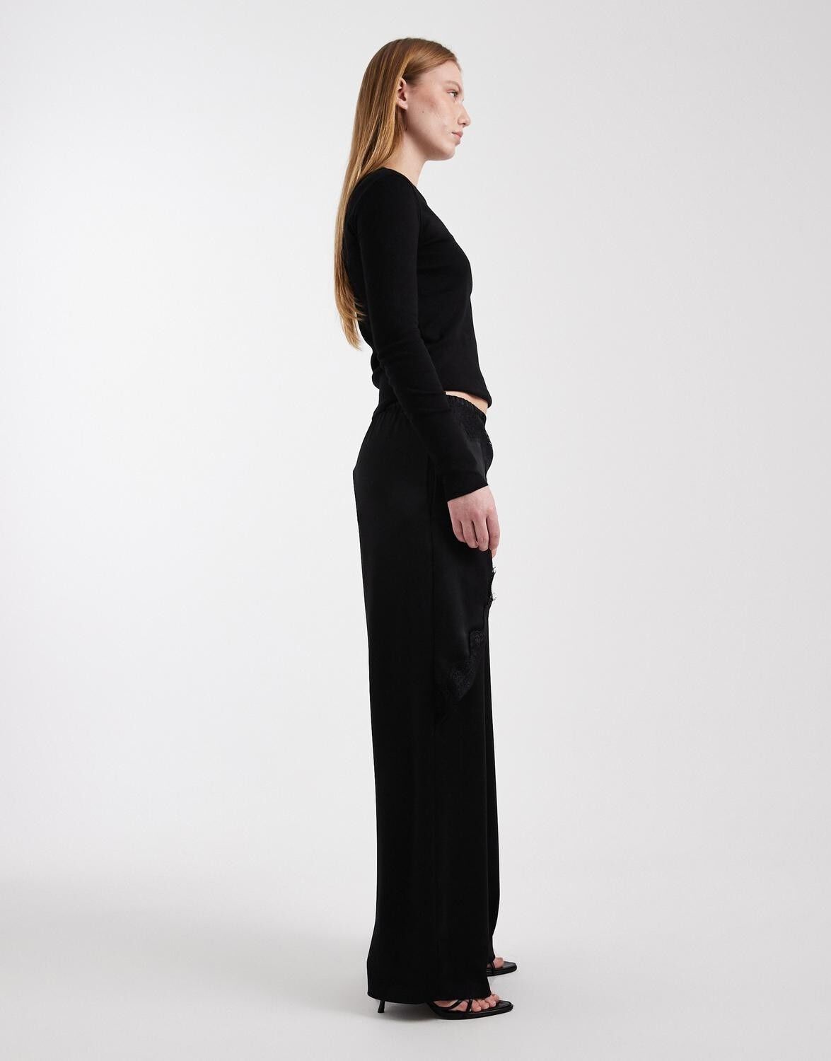 Tstiara Coated Slim Leg Trousers