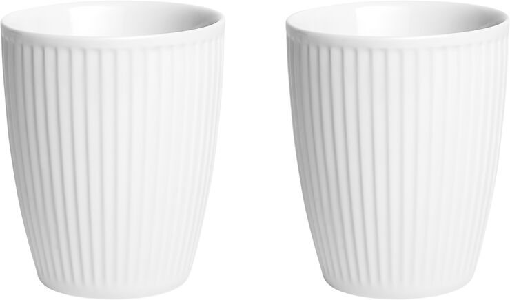 "Termosmugg Plissé 25 cl 8 x 12 cm 2 st Vit"