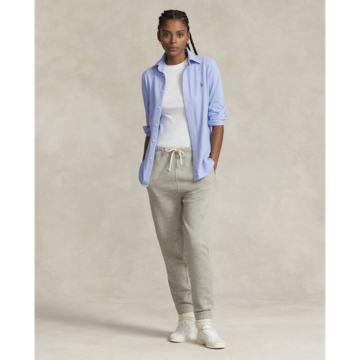 Knit Cotton Oxford Shirt