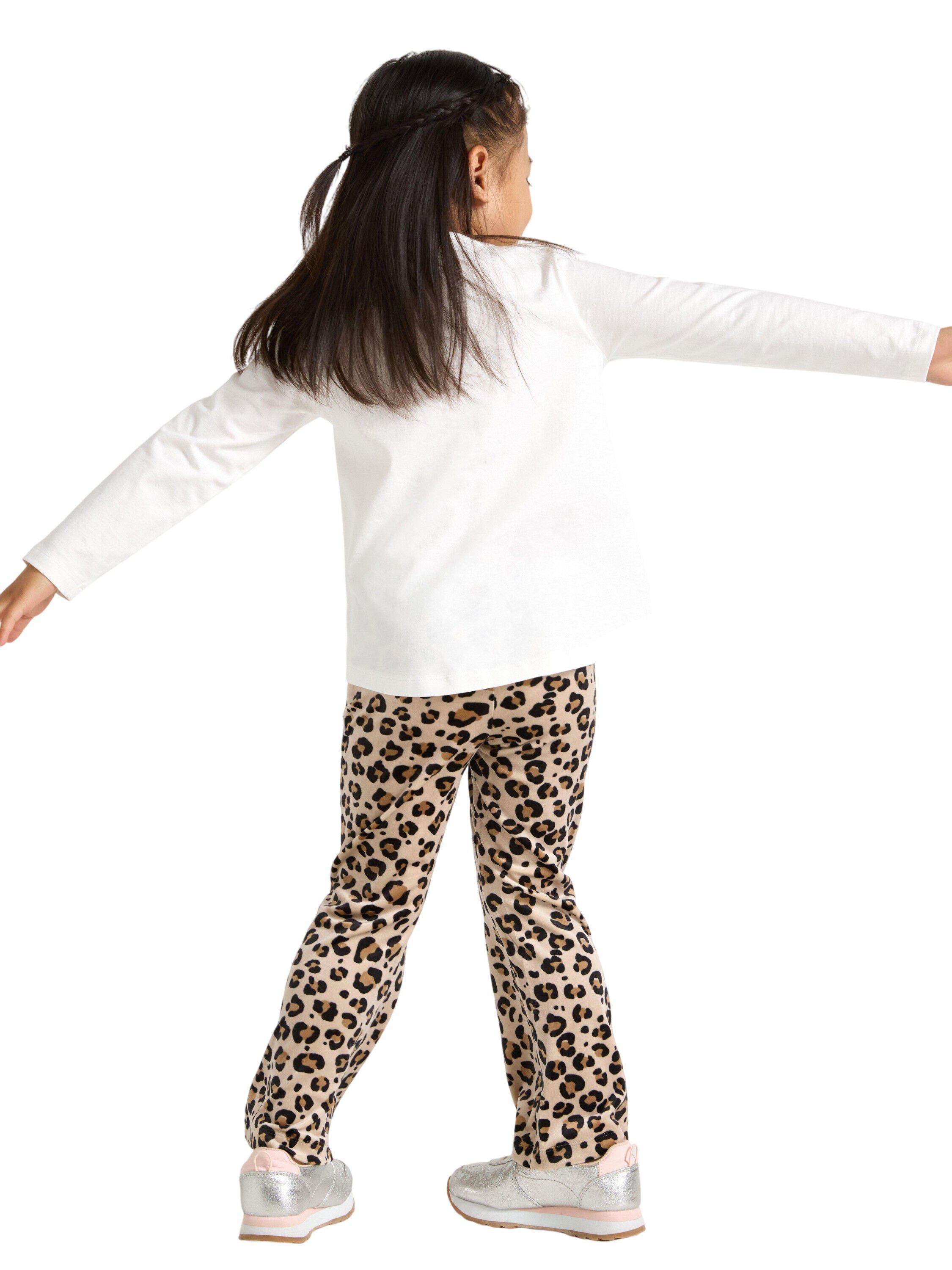 Soft velour leggings with an adjust