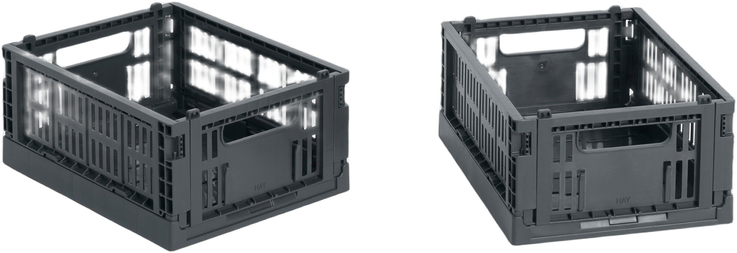 HAY Colour Crate Mini-Set of 2-Warm grey