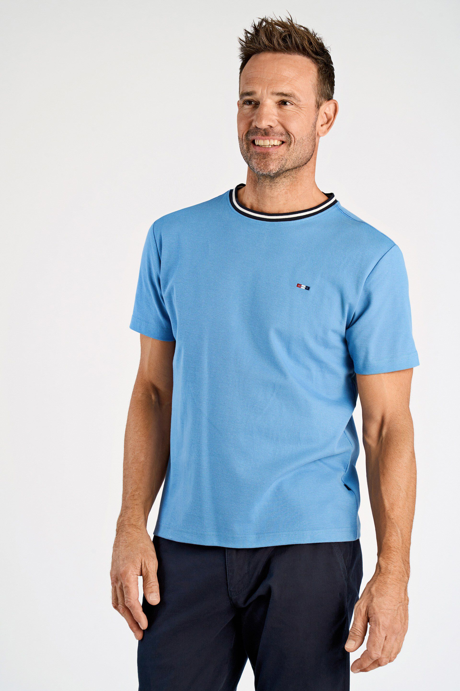 Structured o-neck tee S/S