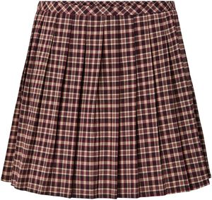 PCALYSSA MW CHEKED PLEATED SKIRT
