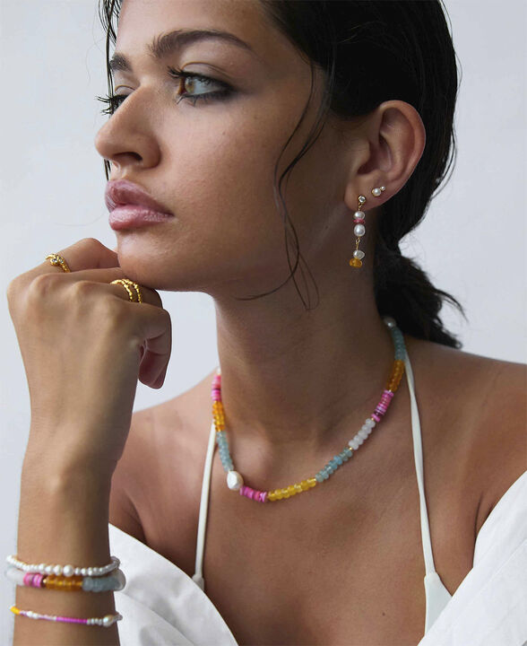 Pink rainbow armbånd