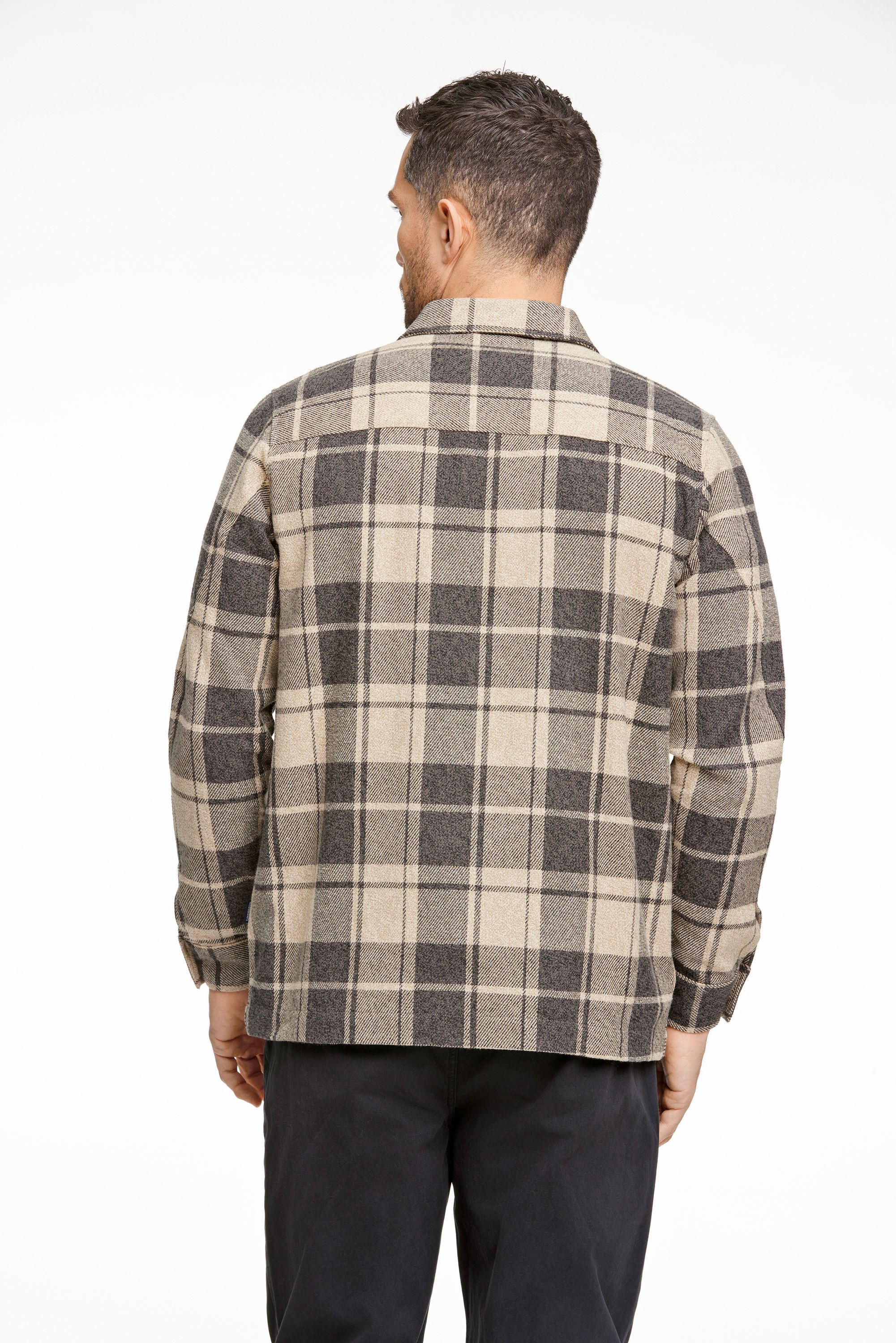 Checked overshirt L/S