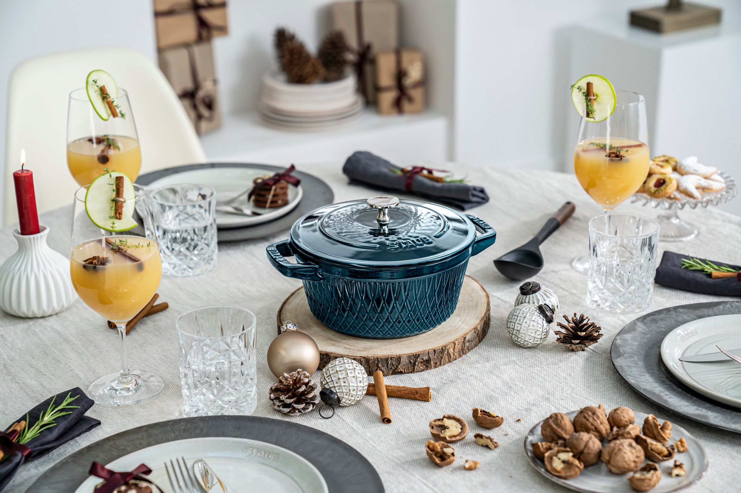 La Cocotte Cocotte 24 cm / 4 l, Rund, La-Mer-Turkis-Bl&aring;gr&oslash;n,