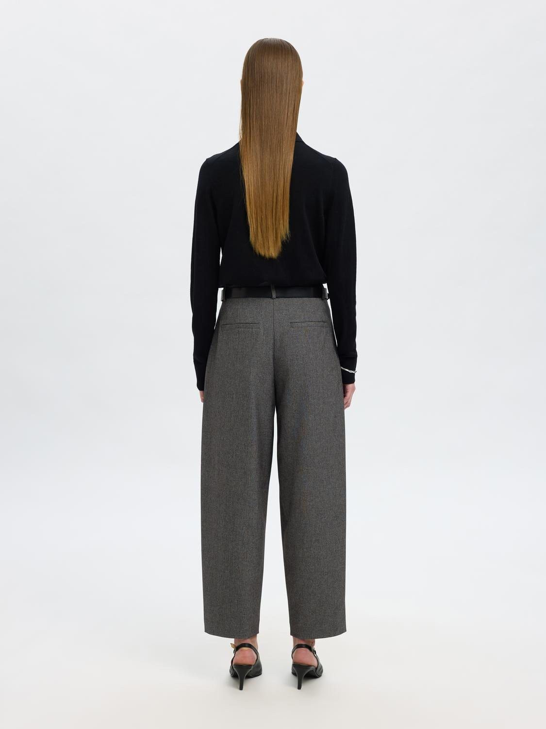 Slfthea Ls Knit Merino Collar Neck Noos