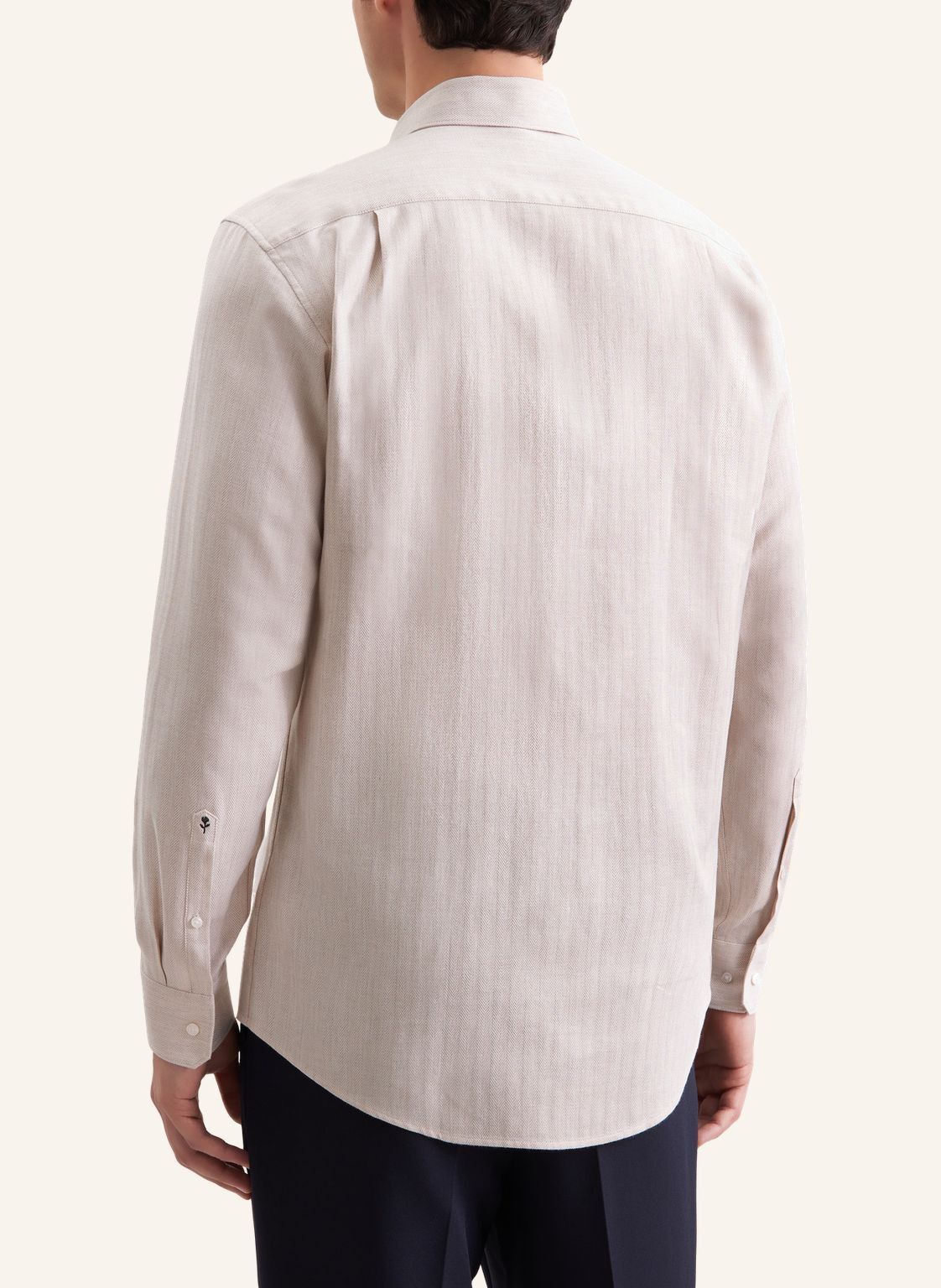 Flannel shirt Regular 1/1 Kent-Collar Herringbone