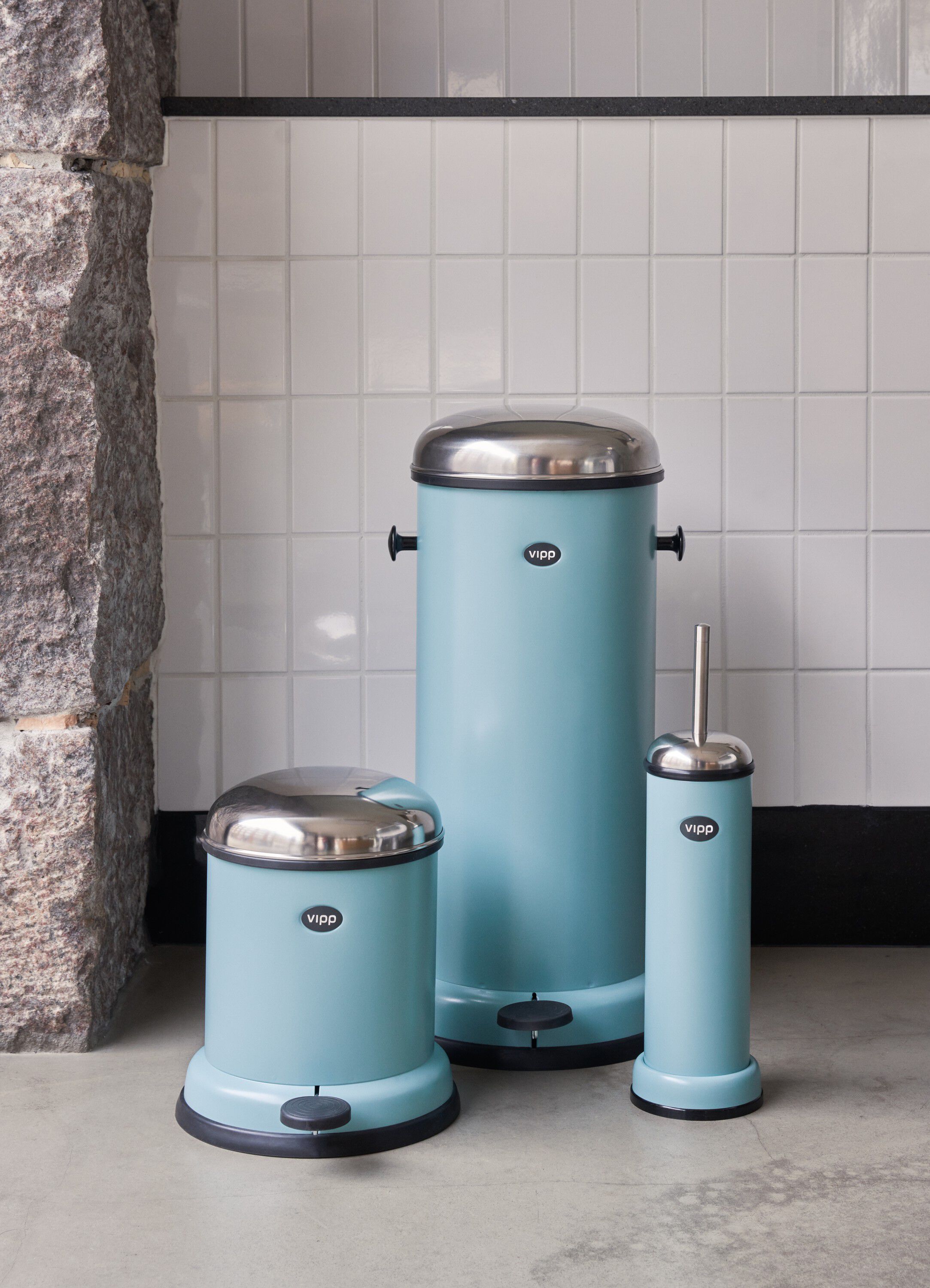 Vipp11 toilet brush, Henri teal