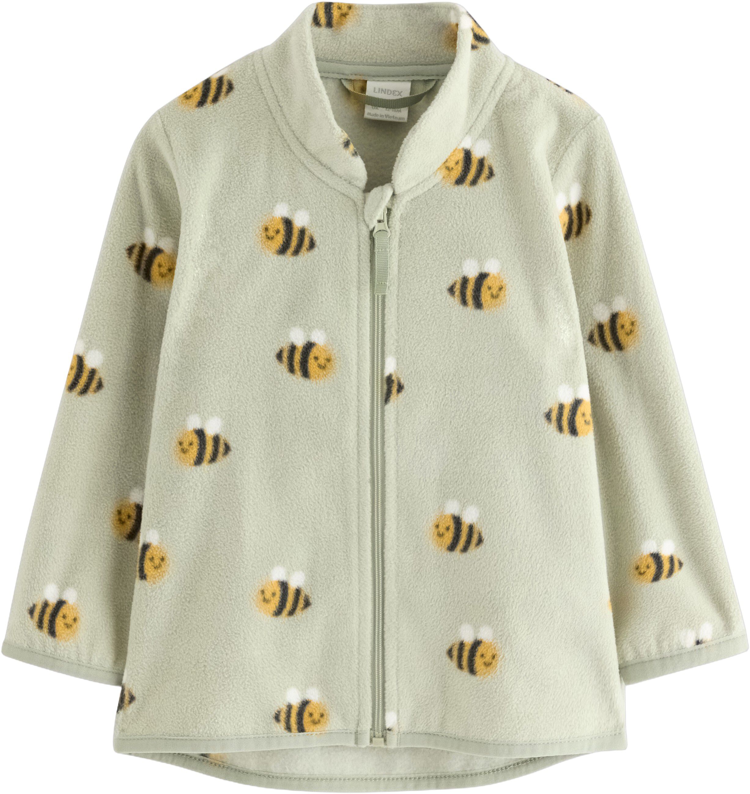 Jacket in microfleece with a high c