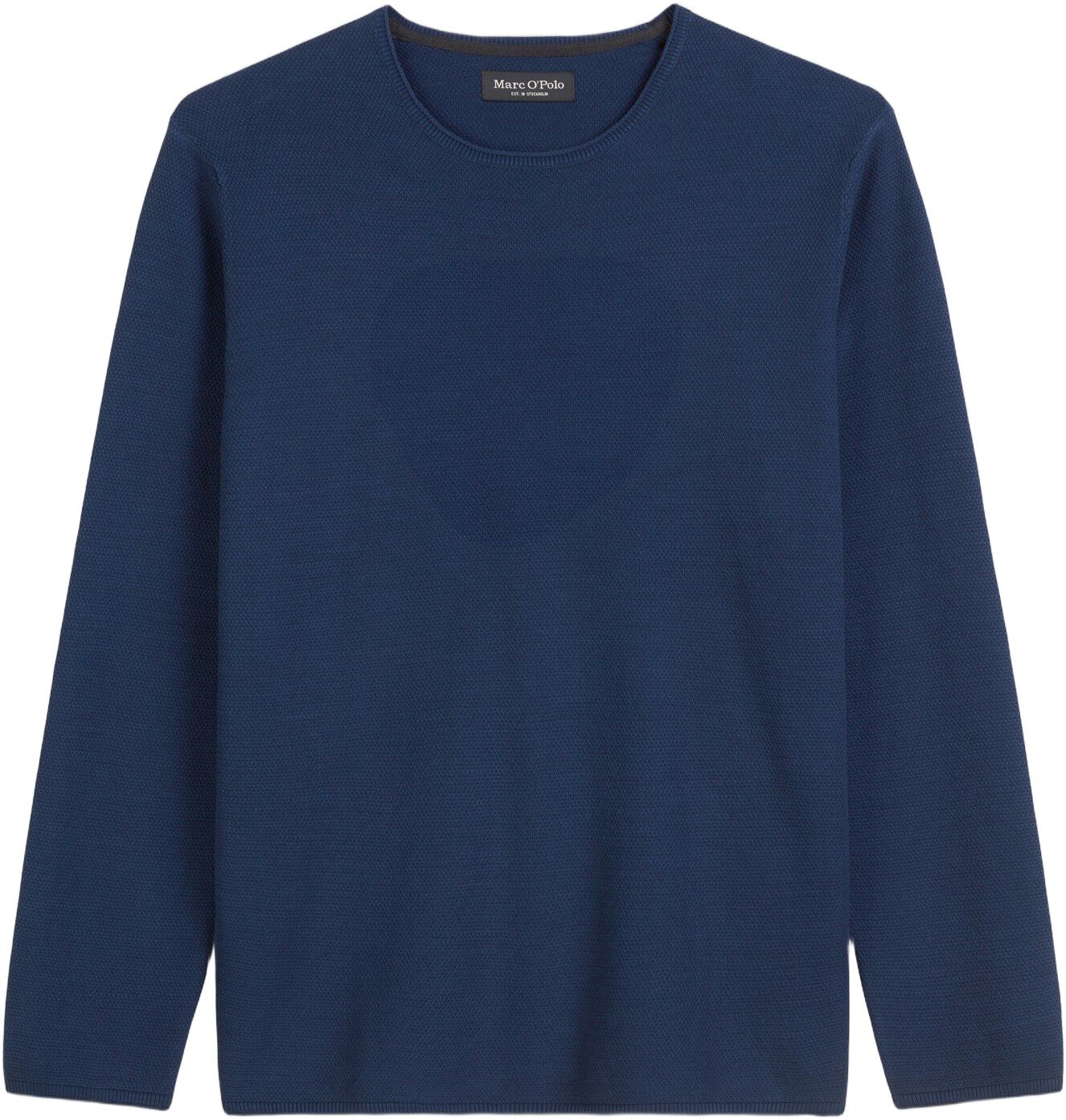 Crewneck, cotton slub, piqu&eacute; struct