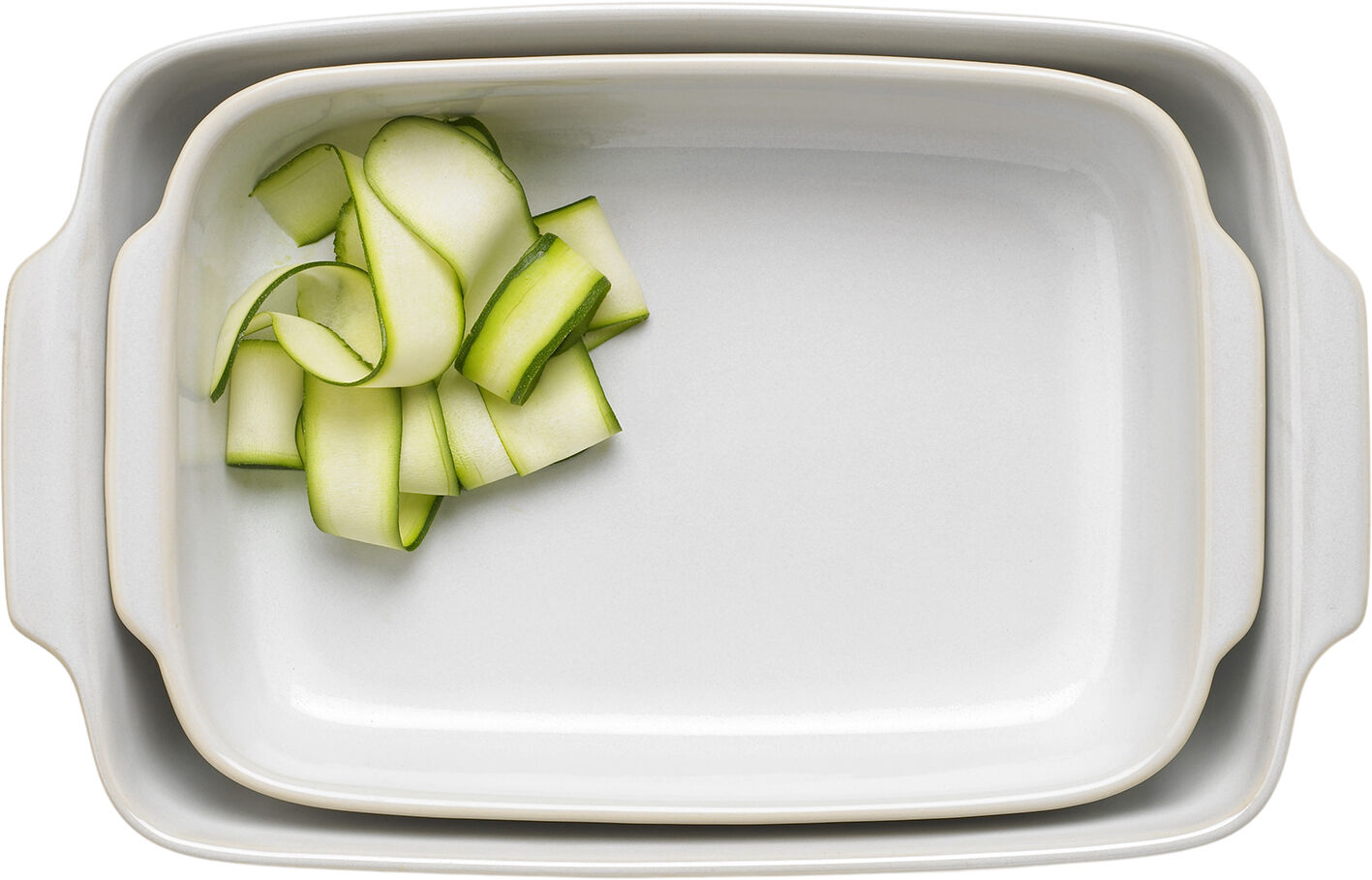 Tavola ildfast 38,5*25 og 33*21,5 cm, hvit