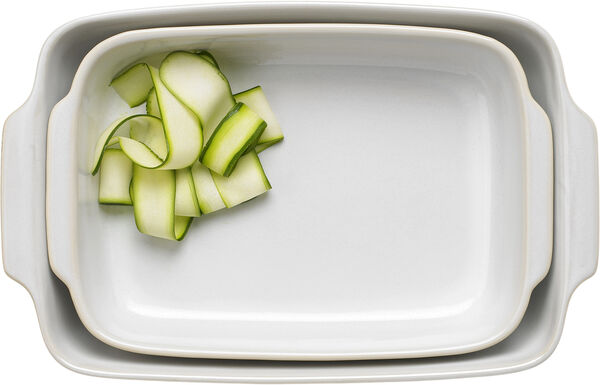 Tavola ildfast 38,5*25 og 33*21,5 cm, hvit