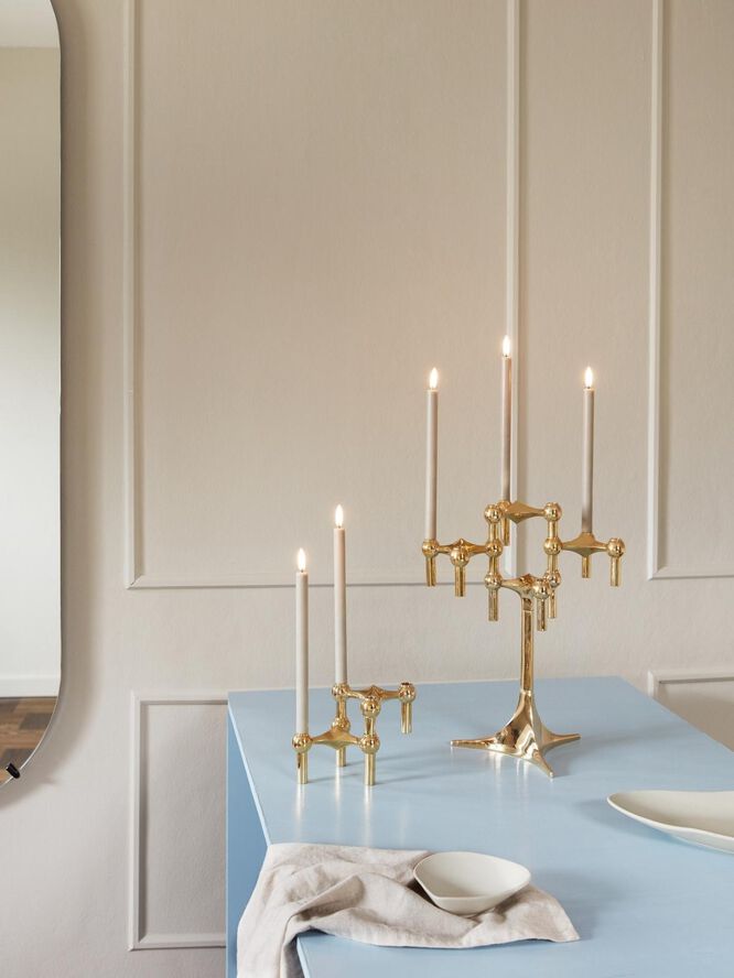 STOFF Nagel® 3-pak lysestage messing