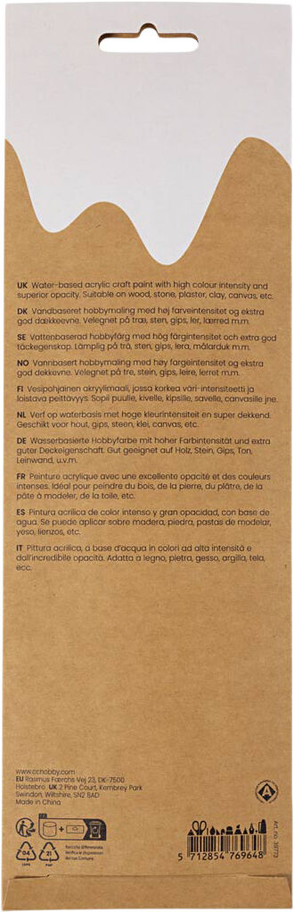 Plus Color Hobbymaling, bl&aring;/gr&oslash;n harmoni, 6x5ml.