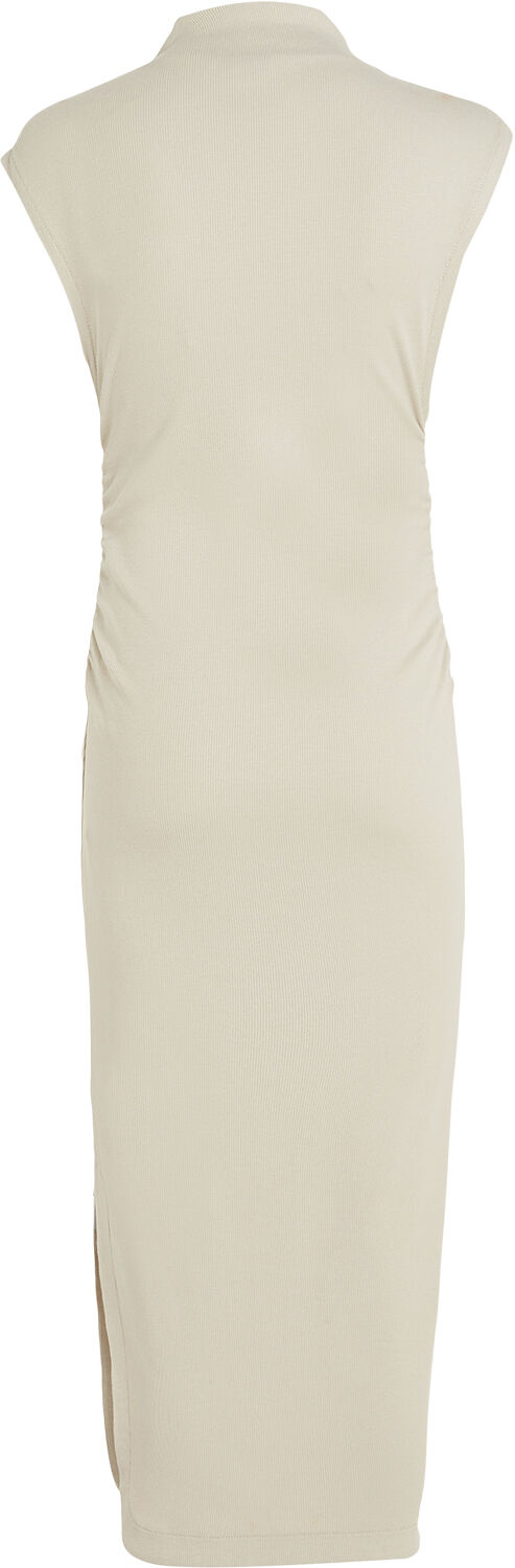 Long mock neck dress