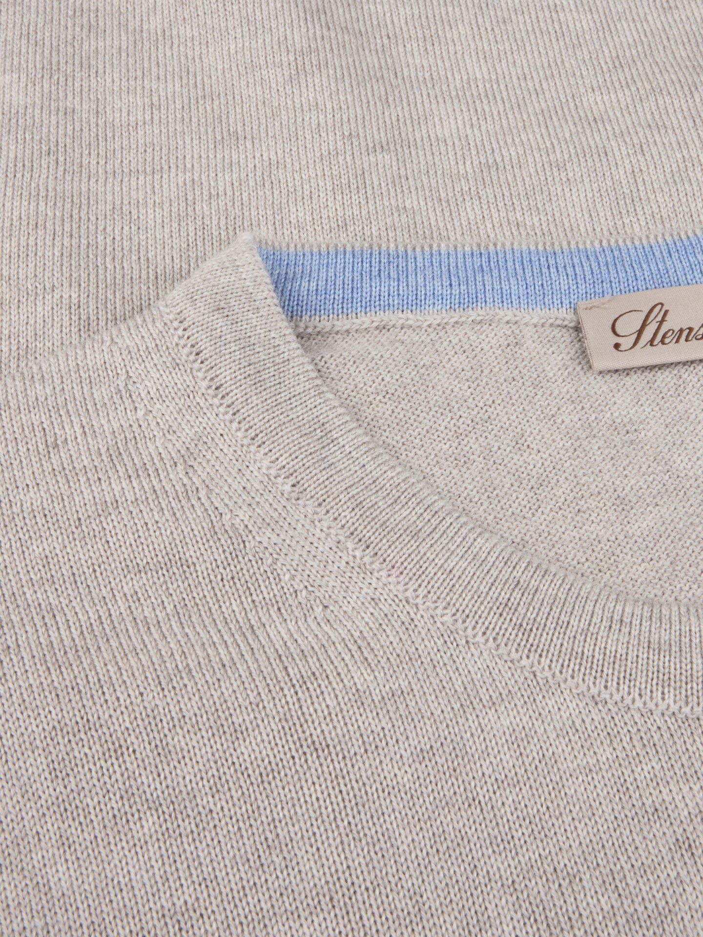 Pullover Knitted Crew Neck With Patch Merino Wool