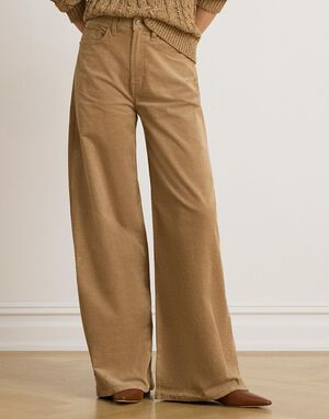 Corduroy High-Rise Super Wide-Leg Pant