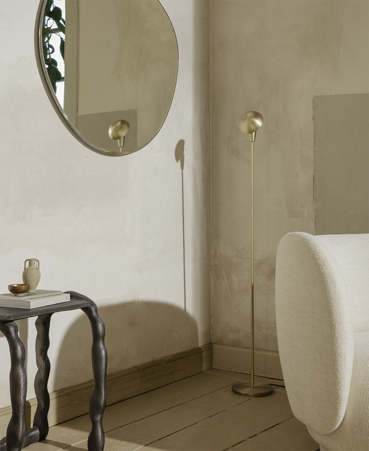 Pond Mirror - XL - Dark Chrome