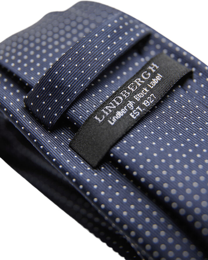 Polyester tie with dots 7 cm