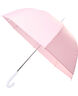 Umbrella Transparent Pink Dome White Logo
