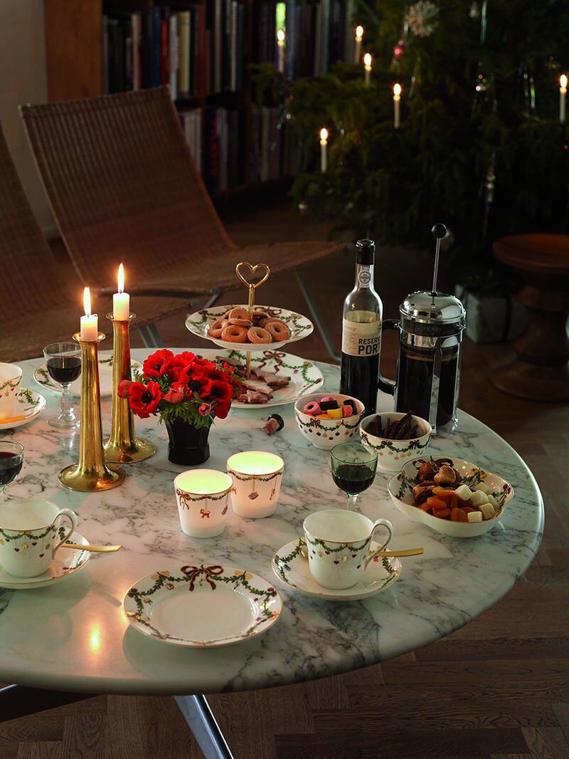 Stjerne Riflet Jul 22 cm. fad