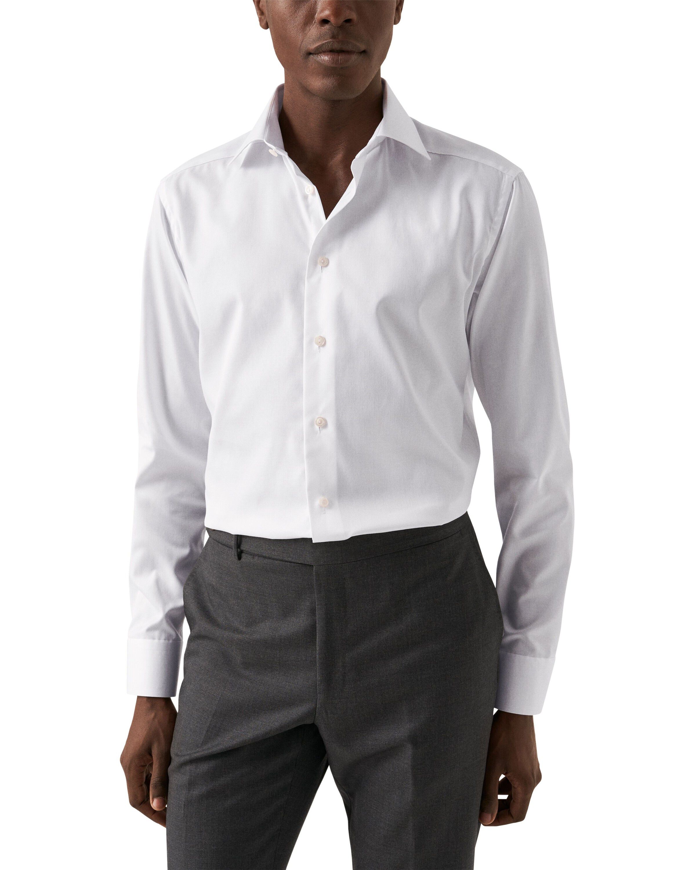 Dark Blue Signature Twill Shirt - Contemporary Fit