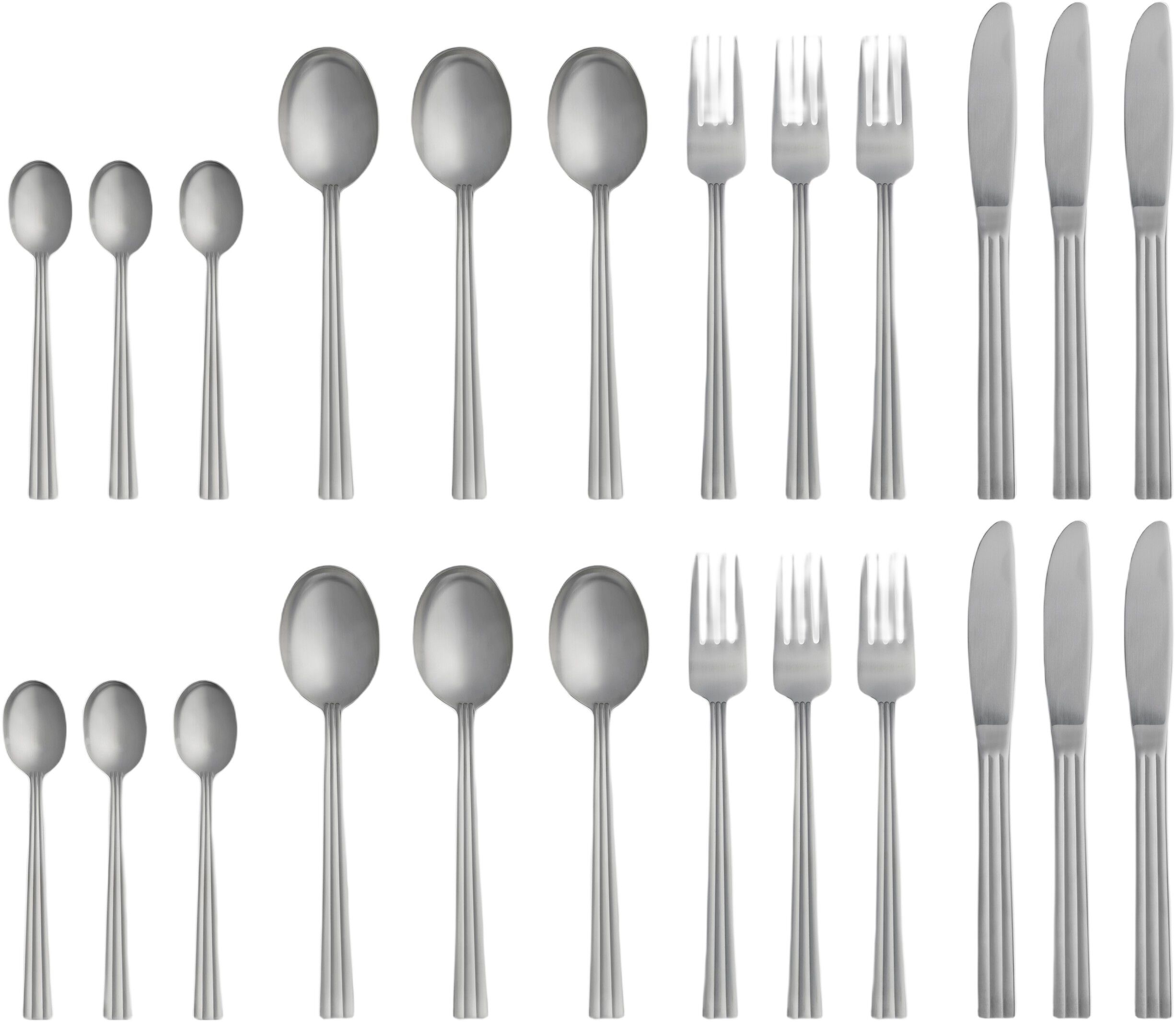 Bestikksett Thebe Edition 2024 24 deler Matt st&aring;l Recycled