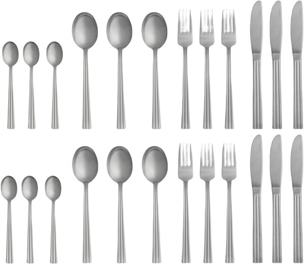 Bestikksett Thebe Edition 2024 24 deler Matt stål Recycled