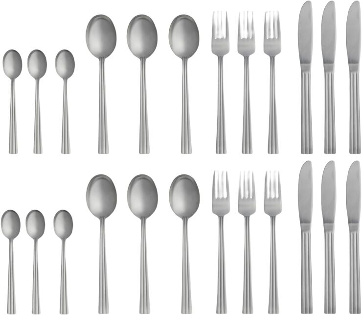Bestikksett Thebe Edition 2024 24 deler Matt stål Recycled