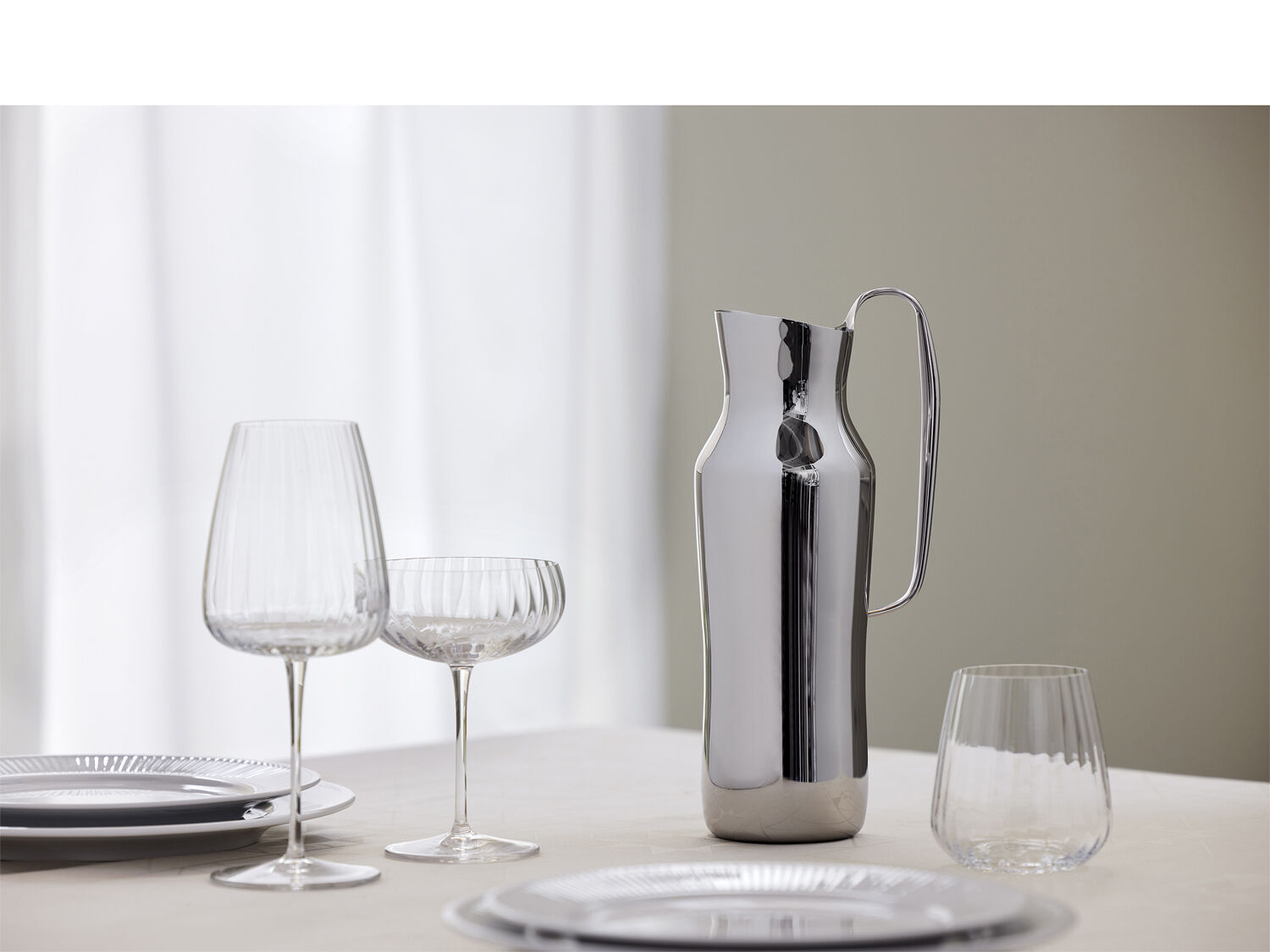 Karaffel Dorotea Blankt st&aring;l