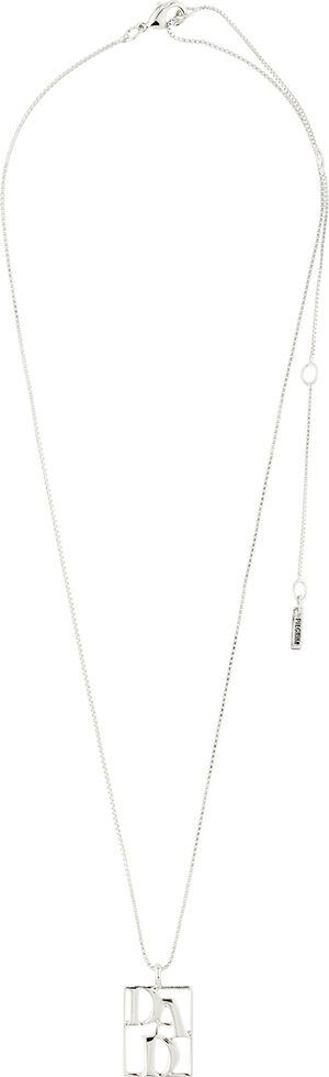 LOVE TAG, recycled DAD necklace silver-plated