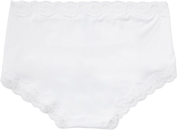 Truser med normal midje og blondekant