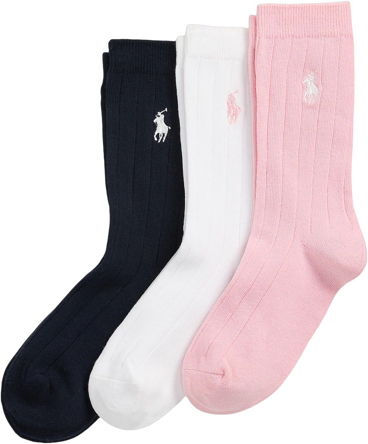 Ribbed Crew Sock 3-Pack