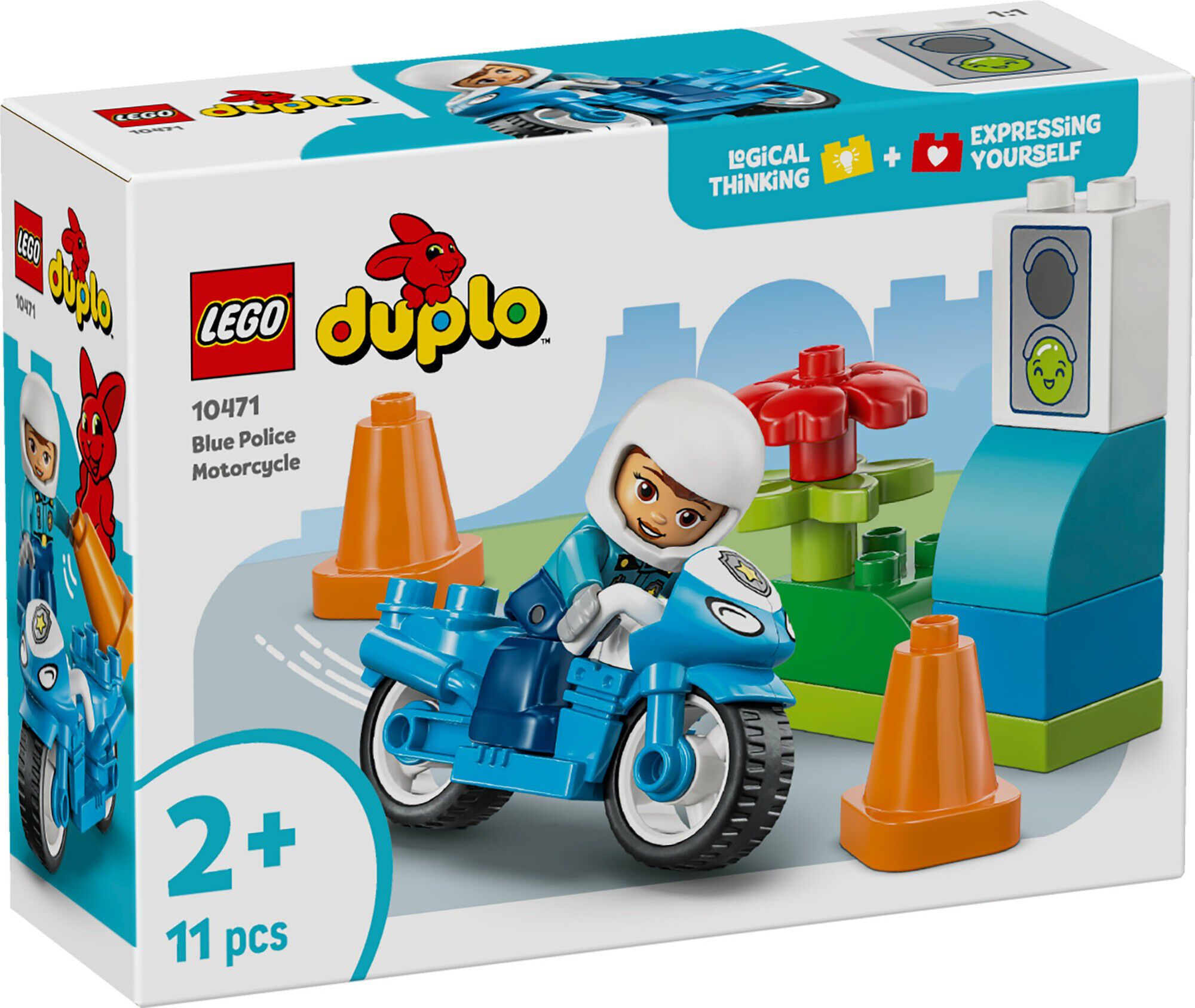 Bl&aring; politimotorcykel 10471